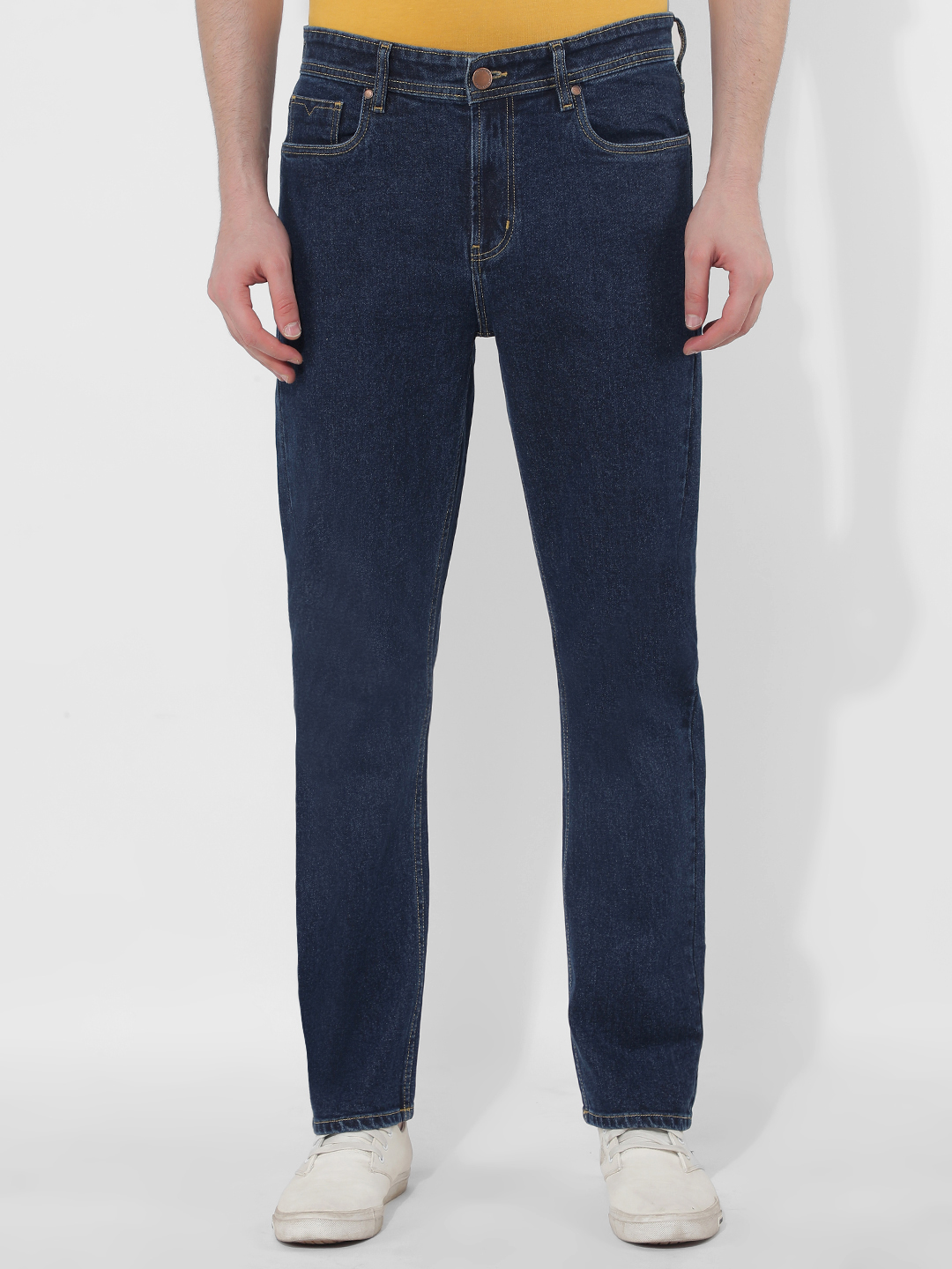 Numero Uno Men Solid Blue Jeans